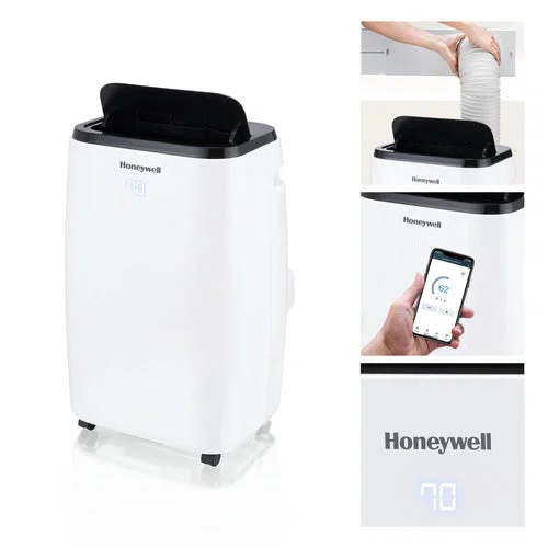 Honeywell HT4CESVWK0 14,000 BTU 700Sq. Ft. Smart Portable Air Conditioner, Fan, and Dehumidifier, with Wi-Fi and Voice Control-img