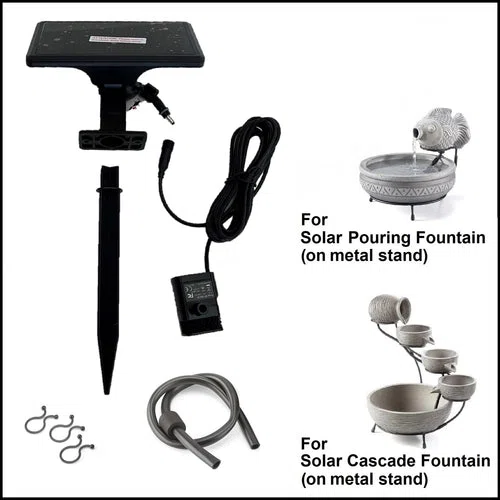 2050PKST Standard Solar Kit for Pouring/Cascade Fountain on Metal Stand *Threaded Plug-img