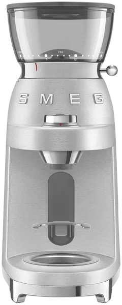 Smeg Minipro Espresso Coffee Grinder Brushed Aluminium