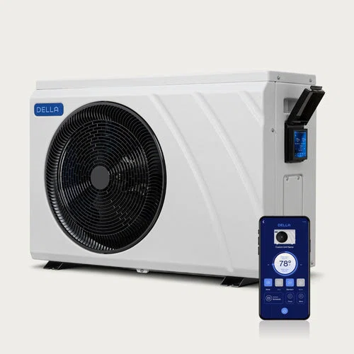 DELLA Omi Edge Series 59,000 BTU Inverter Pool Heat Pump for Pools up to 18,000 Gallons-img