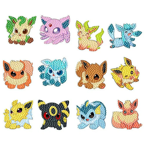 Klistermærker med Pokemon - 12 stk-img