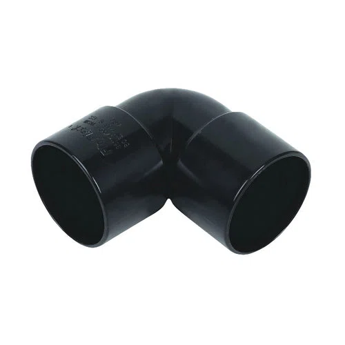 FloPlast ABS Solvent Weld 90 Degree Bend Black 32mm WS10B