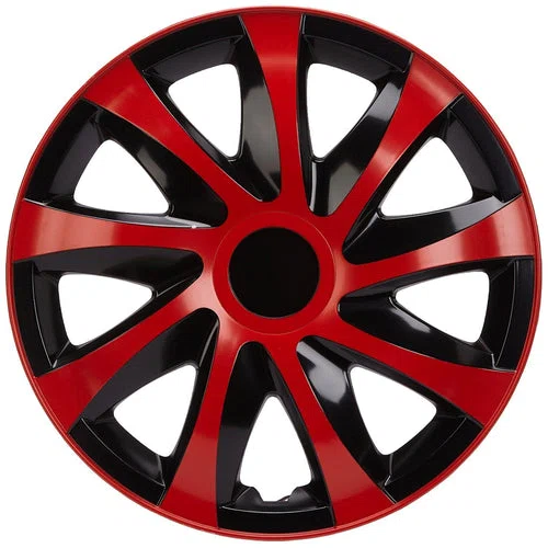 Universal hjulkapsler 15" NRM DRACO rød-sort 4 stk.-img
