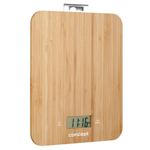 Digital køkkenvægt 15 kg concept bamboo vk5714 LCD-img